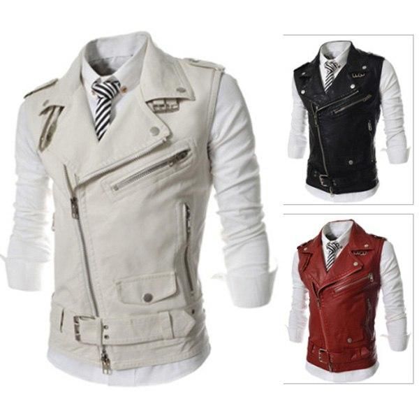 standard personalized oblique zipper vest short slim fit casual vest men motorcycle leather waistcoat black red white promotion breathable, Black;white
standard personalized oblique zipper vest short slim fit casual vest men motorcycle leather waistcoat black red white promotion breathable, Black;white