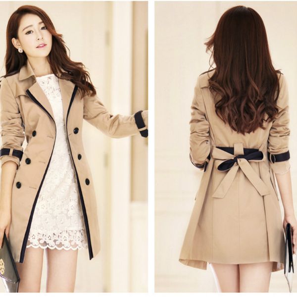 korean solid ladies windbreak double breasted long sleeve notched neck women overcoat winter&autumn fashion new arrival 2019, Tan;black
korean solid ladies windbreak double breasted long sleeve notched neck women overcoat winter&autumn fashion new arrival 2019, Tan;black