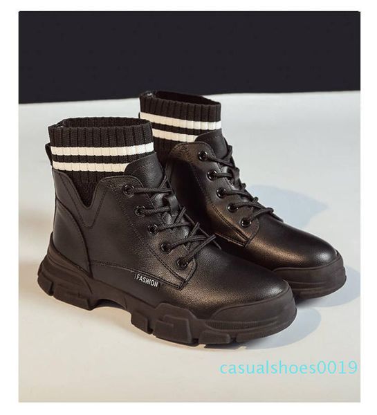 foxscool genuine leather women white ankle boots motorcycle boots female autumn winter shoes woman punk motorcycle c19, Black 
foxscool genuine leather women white ankle boots motorcycle boots female autumn winter shoes woman punk motorcycle c19, Black