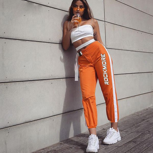 women trousers fashion panelled letter printed buckle stretch high waist pants women pencil pants streetwear jogger pants bottom, Black;white
women trousers fashion panelled letter printed buckle stretch high waist pants women pencil pants streetwear jogger pants bottom, Black;white