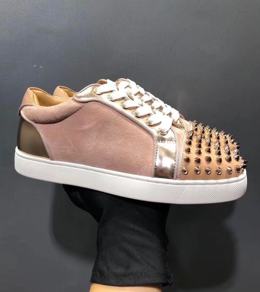 comfor vieira spikes suede leather red bottom sneakers popular designer junior couple casual sports party,wedding eu35-47, Black
comfor vieira spikes suede leather red bottom sneakers popular designer junior couple casual sports party,wedding eu35-47, Black