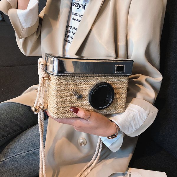 women beach messenger bag female rattan camera model straw crossbody bags wicker samll square shoulder bag bolsos #t1g
women beach messenger bag female rattan camera model straw crossbody bags wicker samll square shoulder bag bolsos #t1g