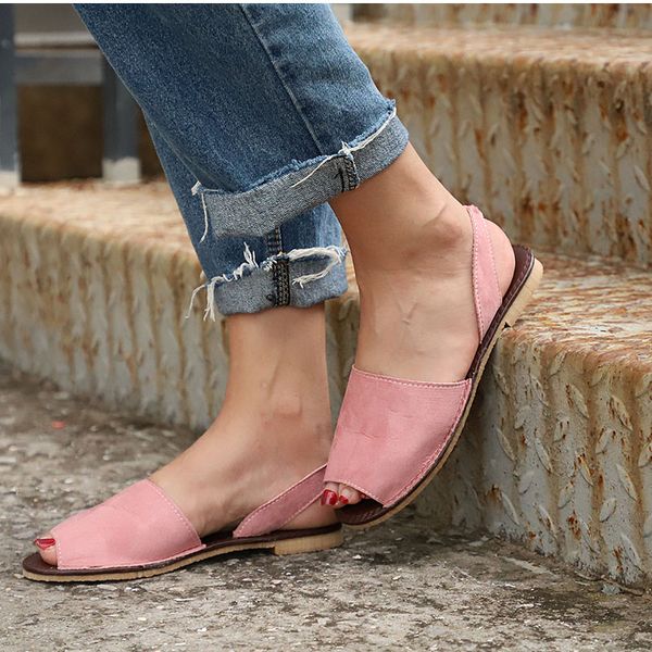 summer sandals women plus size flats female casual peep toe shoes faux suede slip on elastic band leisure solid footwear size 43, Black
summer sandals women plus size flats female casual peep toe shoes faux suede slip on elastic band leisure solid footwear size 43, Black