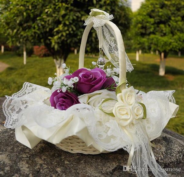 lace wedding flower basket flower petal fruit basket simulation petals wedding supplies lace ribbon bamboo basket
lace wedding flower basket flower petal fruit basket simulation petals wedding supplies lace ribbon bamboo basket