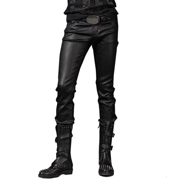 2020 new autumn winter mens casual trousers bright punk elastic pencil pants streetwear slim fit biker pants male plus size, Black
2020 new autumn winter mens casual trousers bright punk elastic pencil pants streetwear slim fit biker pants male plus size, Black