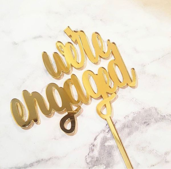 mirror gold we're engaged cake er acrylic wood wedding cake er decoration engagement party
mirror gold we're engaged cake er acrylic wood wedding cake er decoration engagement party