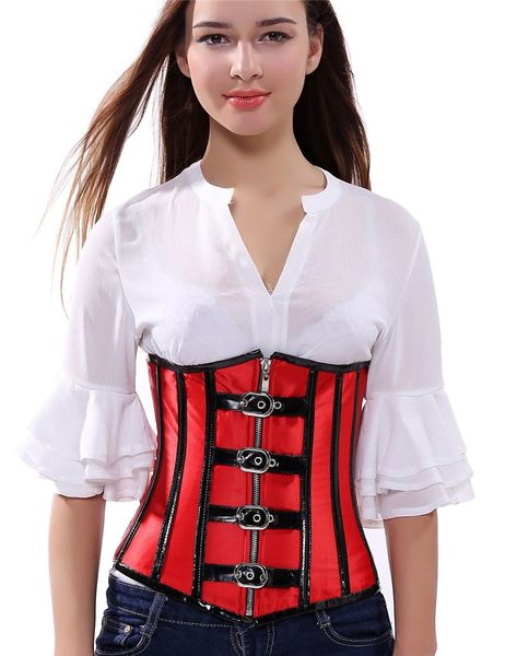 caudatus steampunk underbust corsets and bustiers pu corset faux leather gothic punk corselet red black burlesque, Black;white
caudatus steampunk underbust corsets and bustiers pu corset faux leather gothic punk corselet red black burlesque, Black;white