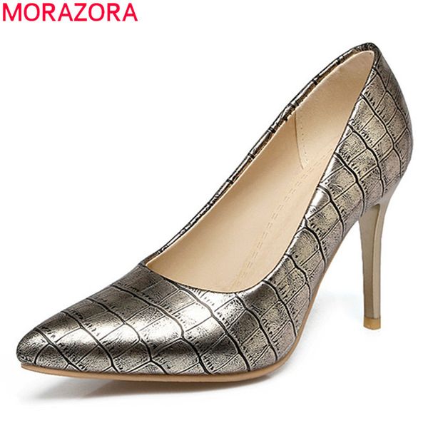 morazora 2020 large size 33-48 summer high heels shoes woman pointed toe stiletto heels party shoes pu leather women pumps, Black
morazora 2020 large size 33-48 summer high heels shoes woman pointed toe stiletto heels party shoes pu leather women pumps, Black