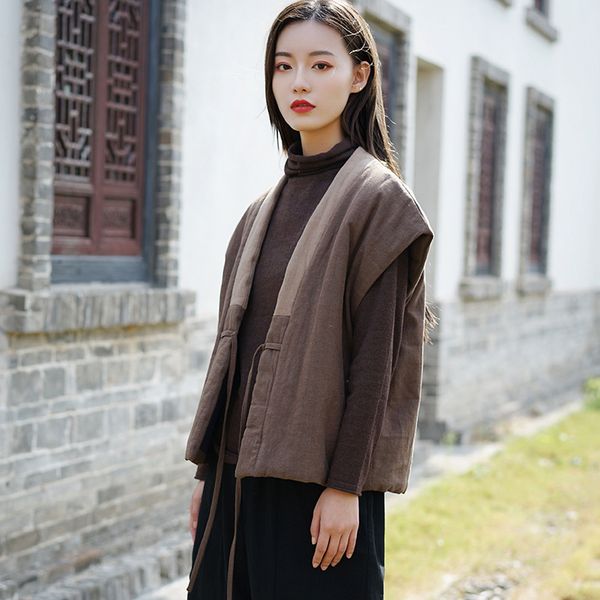 women winter patchwork cotton linen vest waistcoat female sleeveless coat outerwear ladies loose padded vests 2019 short coat, Black;white
women winter patchwork cotton linen vest waistcoat female sleeveless coat outerwear ladies loose padded vests 2019 short coat, Black;white