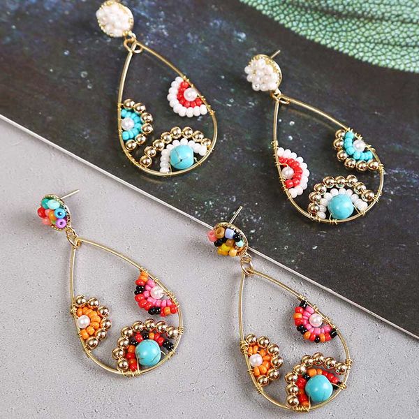 boho handmade water drop green acrylic beaded drop earrings for women trendy geometric copper alloy pearl earring jewelry, Silver
boho handmade water drop green acrylic beaded drop earrings for women trendy geometric copper alloy pearl earring jewelry, Silver