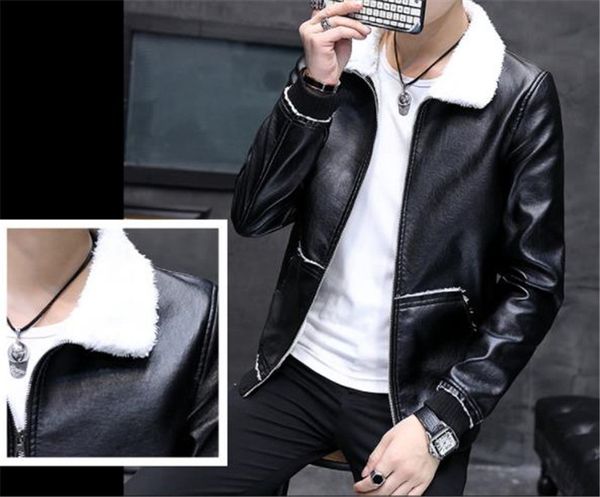 slim stand collar mens pu leather jackets autumn thick long sleeve mens outerwear fashion mens faux leather coats, Black
slim stand collar mens pu leather jackets autumn thick long sleeve mens outerwear fashion mens faux leather coats, Black