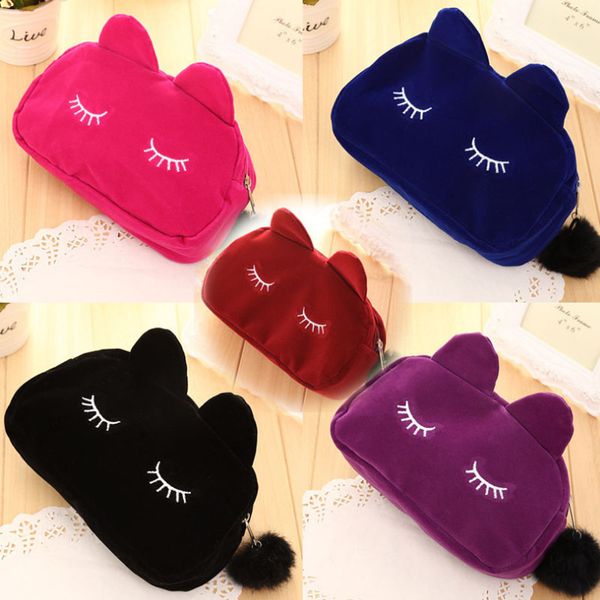 portable cute cat cosmetic bag multi-color comfort plush purse ladies korean travel hand storage bag home cartoon cat package
portable cute cat cosmetic bag multi-color comfort plush purse ladies korean travel hand storage bag home cartoon cat package
