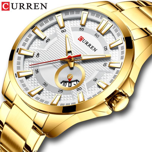 curren new small dial men's watch, simple design casual watch, men's waterproof quartz steel watch with calendar, Slivery;brown
curren new small dial men's watch, simple design casual watch, men's waterproof quartz steel watch with calendar, Slivery;brown