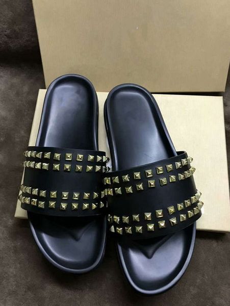 donna studded willow nail slippers designer luxury red bottoms shoes men rivet spikes flat slippers, Black
donna studded willow nail slippers designer luxury red bottoms shoes men rivet spikes flat slippers, Black