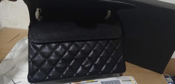 5a flap shoulder handbag caviar quilted overstitching grained calfskin leather with dust bag box dhl ing
5a flap shoulder handbag caviar quilted overstitching grained calfskin leather with dust bag box dhl ing