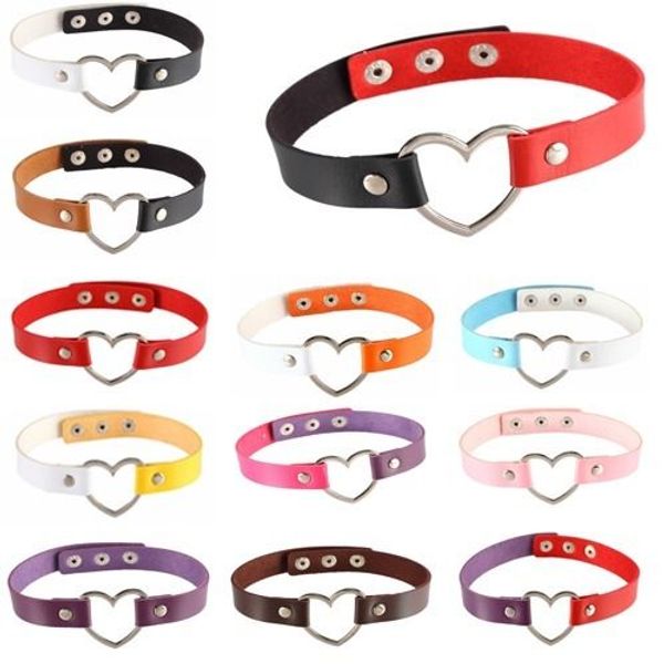fashion women lady punk goth grunge leather rivet heart collar choker statement necklace jewelry 19 color, Golden;silver
fashion women lady punk goth grunge leather rivet heart collar choker statement necklace jewelry 19 color, Golden;silver