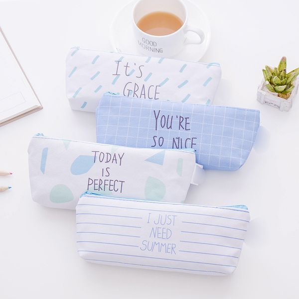 20pcs kawaii pencil bags cute simple blue series pencil pouch korean bags for school office supplies stationery organizer purses
20pcs kawaii pencil bags cute simple blue series pencil pouch korean bags for school office supplies stationery organizer purses