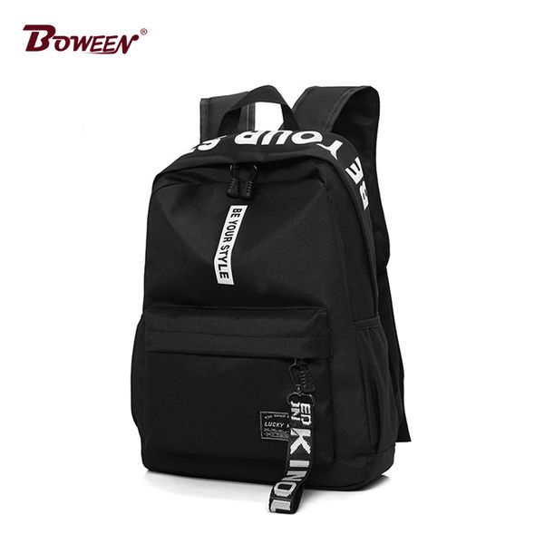 fashion teen school bags for girls teenagers boys backpack women men schoolbag nylon solid black pink large student bookbag 2019 y200107
fashion teen school bags for girls teenagers boys backpack women men schoolbag nylon solid black pink large student bookbag 2019 y200107