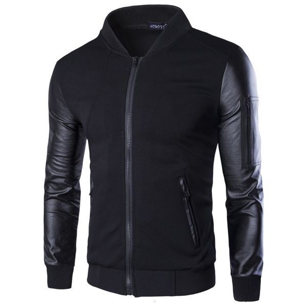 men's jackets 2021 autumn winter jacket men stand collar pu sleeve baseball bomber coats y400 drop, Black;brown
men's jackets 2021 autumn winter jacket men stand collar pu sleeve baseball bomber coats y400 drop, Black;brown