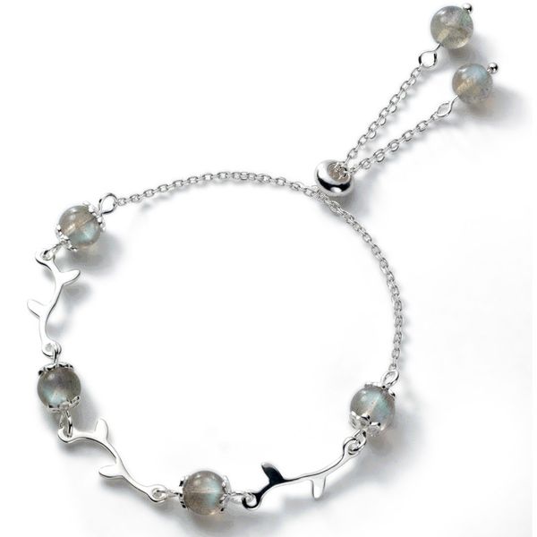 mloveacc moon stone beads bracelet 925 sterling silver flower branches bracelets for women luck charm jewelry, Black
mloveacc moon stone beads bracelet 925 sterling silver flower branches bracelets for women luck charm jewelry, Black