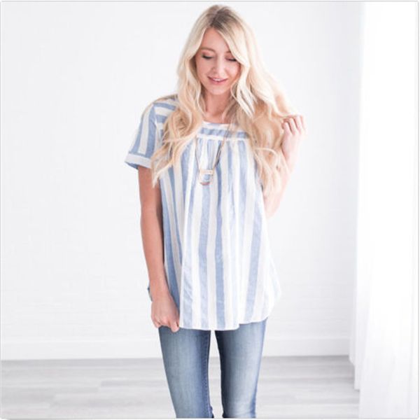 new fashion women girls fresh striped t-shirts 2019 summer short sleeve loose t-shirts tee lady o neck soft t shirt hipster, White
new fashion women girls fresh striped t-shirts 2019 summer short sleeve loose t-shirts tee lady o neck soft t shirt hipster, White