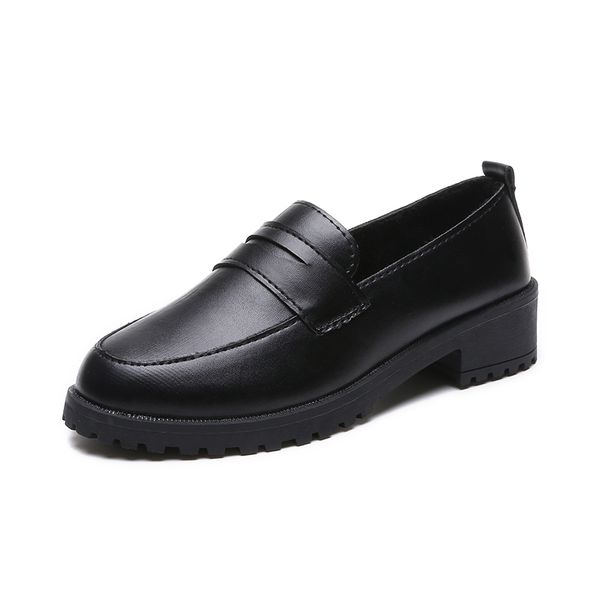 2019 new fashion oxfords brogue casual shoes leather students' flats slip on platform shoes woman square heels women loafers, Black
2019 new fashion oxfords brogue casual shoes leather students' flats slip on platform shoes woman square heels women loafers, Black