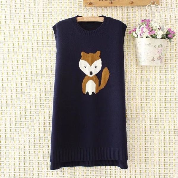cute embroidery women's sleeveless vest lovely animal knitted o-neck sleeveless sweater coat, White;black
cute embroidery women's sleeveless vest lovely animal knitted o-neck sleeveless sweater coat, White;black