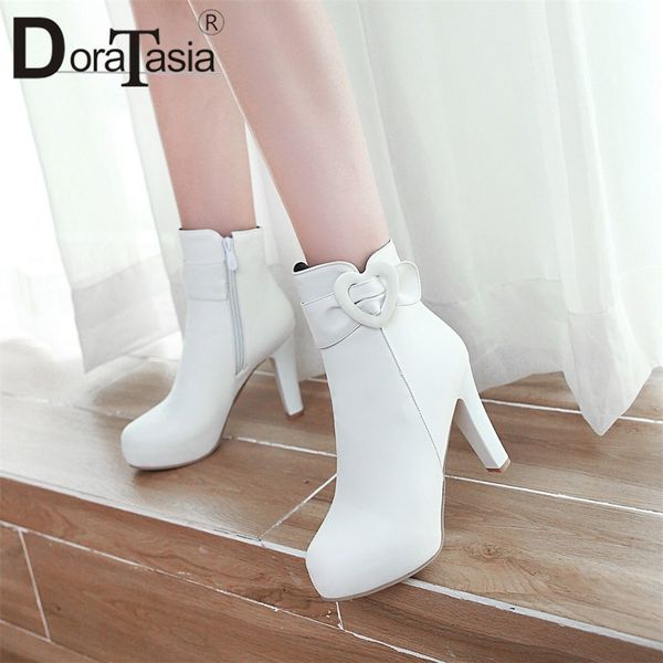 doratasia big size 34-43 new brand ladies high heels boots women zip buckle platform ankle boots party office shoes woman, Black
doratasia big size 34-43 new brand ladies high heels boots women zip buckle platform ankle boots party office shoes woman, Black