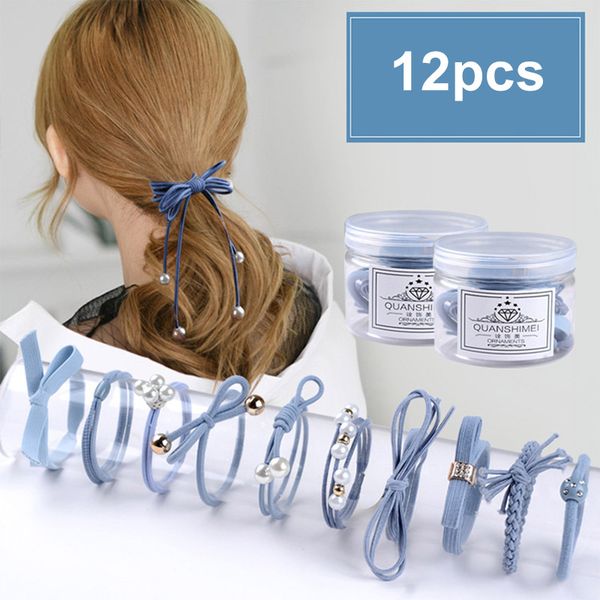 12 pcs women girls elastic hair bands bowknot faux pearl ponytail ties hair accessories m8694, Golden;white
12 pcs women girls elastic hair bands bowknot faux pearl ponytail ties hair accessories m8694, Golden;white