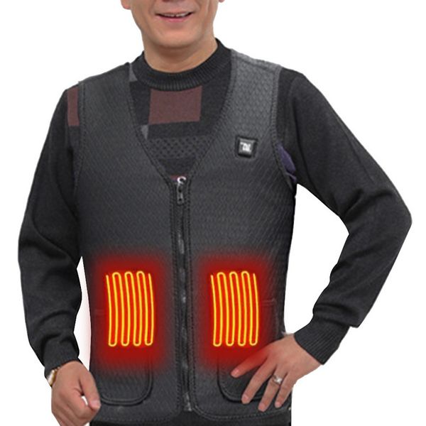 men security usb heat vest outdoor winter warm sleeveless jacket flexible electric thermal clothing smart heating vests outcoat, Black;white
men security usb heat vest outdoor winter warm sleeveless jacket flexible electric thermal clothing smart heating vests outcoat, Black;white
