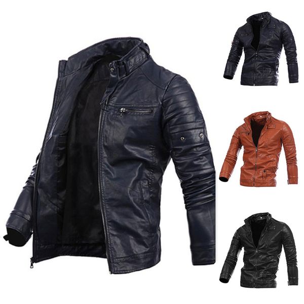 helisopus 2019 новых людей pu кожаная куртка и пальто твердая вскользь stand collar zipper пальто с длинным рукавом streetwear, Black
helisopus 2019 новых людей pu кожаная куртка и пальто твердая вскользь stand collar zipper пальто с длинным рукавом streetwear, Black