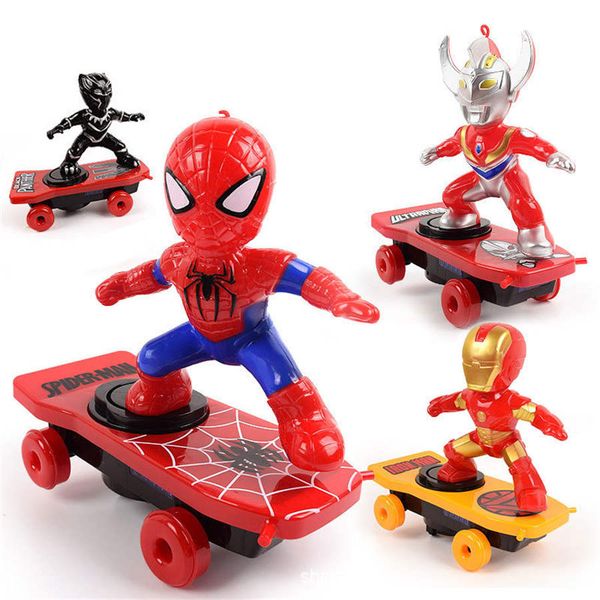 spiderman black panther iron man captain america electronic toy cartoon action figure with music light children stunt scooter toy
spiderman black panther iron man captain america electronic toy cartoon action figure with music light children stunt scooter toy