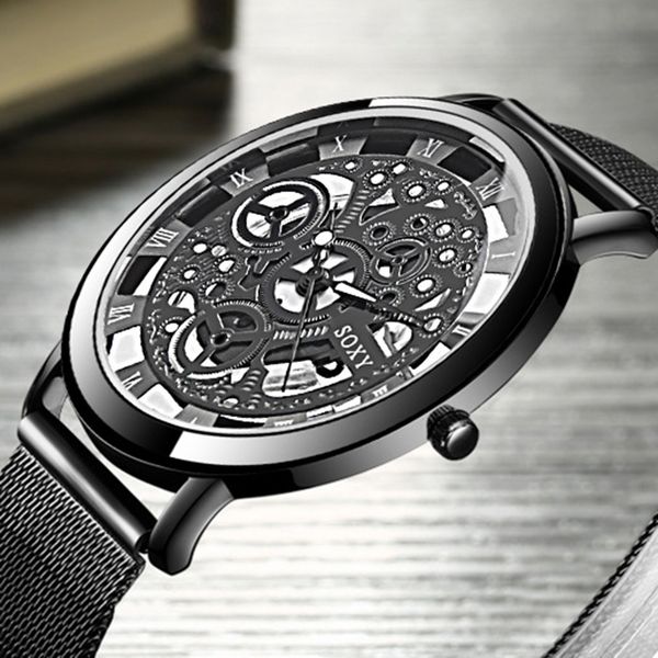 fashion watch silver golden hollow steel watches men women hombre quartz wristwatch clock retro men's watch wrist, Slivery;brown
fashion watch silver golden hollow steel watches men women hombre quartz wristwatch clock retro men's watch wrist, Slivery;brown