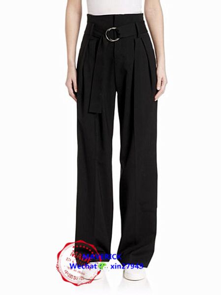 new 2018 women and men clothing bigbang hair stylist fashion metal ring tie straight high waist wide leg pants costumes 27-44, Black
new 2018 women and men clothing bigbang hair stylist fashion metal ring tie straight high waist wide leg pants costumes 27-44, Black