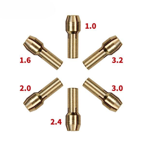 1.0/1.6//2.0/2.4/3.0/3.2mm 6 pieces mini drill brass collet chuck for dremel rotary tool including dremel accessories
1.0/1.6//2.0/2.4/3.0/3.2mm 6 pieces mini drill brass collet chuck for dremel rotary tool including dremel accessories
