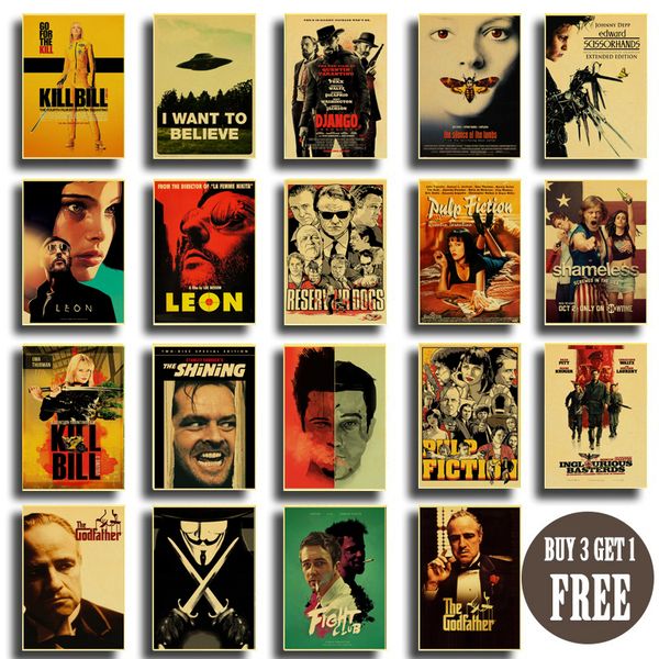 vintage poster classic movie pulp fiction / kill bill/fight club poster retro kraft paper posters decorative art painting
vintage poster classic movie pulp fiction / kill bill/fight club poster retro kraft paper posters decorative art painting