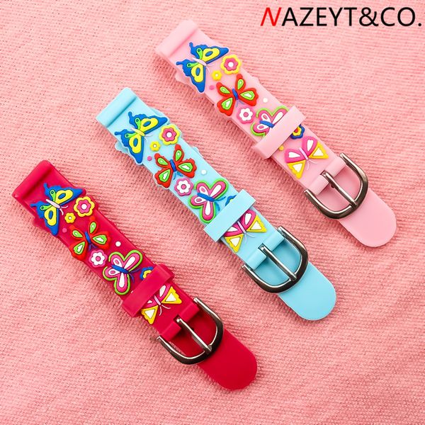 little children watchband lovely 3d butterfly dial soft silicone replacement strap 15mm breathable watchband, Black;brown
little children watchband lovely 3d butterfly dial soft silicone replacement strap 15mm breathable watchband, Black;brown
