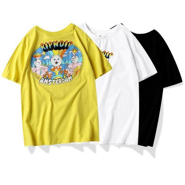 2020 new mens designer t shirt ripndi base cat mushroom volcano cotton men women round neck short tee fashion street clothes polos, White;black
2020 new mens designer t shirt ripndi base cat mushroom volcano cotton men women round neck short tee fashion street clothes polos, White;black
