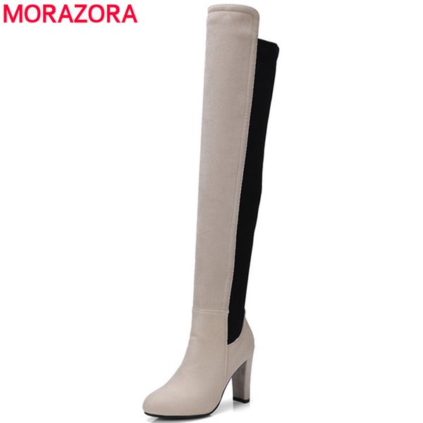 morazora mixed colors over the knee boots for women spring autumn high heels shoes woman stretch flock womens boots, Black
morazora mixed colors over the knee boots for women spring autumn high heels shoes woman stretch flock womens boots, Black