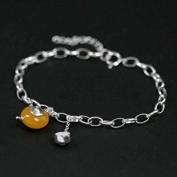 inature natural amber teapot charm bracelets for women 925 sterling silver bracelet jewelry sh190721, Black
inature natural amber teapot charm bracelets for women 925 sterling silver bracelet jewelry sh190721, Black