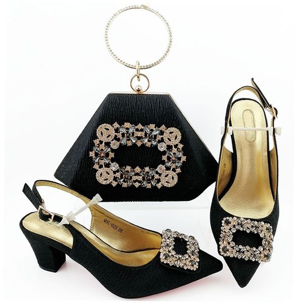 fashion black women pumps with crystal style african dress shoes match handbag set qsl025,heel 7cm
fashion black women pumps with crystal style african dress shoes match handbag set qsl025,heel 7cm