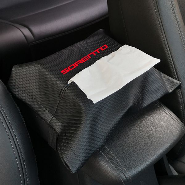carbon fiber grain leather seat back tissue box car armrest box tissue car interior accessories for kia sorento
carbon fiber grain leather seat back tissue box car armrest box tissue car interior accessories for kia sorento
