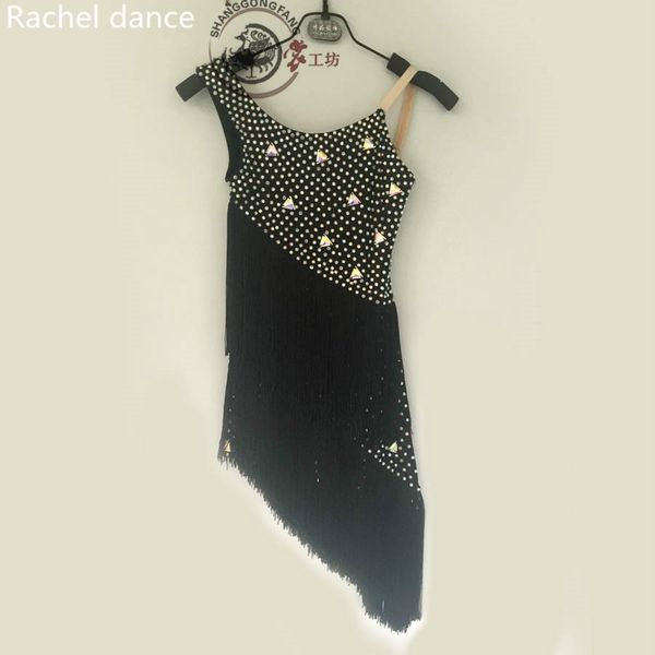 fringe latin dance dress girl diamond back open sleeveless samba ballroom tango dance clothing kids tassel latin dress, Black;red
fringe latin dance dress girl diamond back open sleeveless samba ballroom tango dance clothing kids tassel latin dress, Black;red