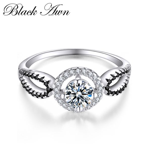 black awn 2019 new genuine 100% 925 sterling silver jewelry black&white stone engagement rings for women femme ring c244, Golden;silver
black awn 2019 new genuine 100% 925 sterling silver jewelry black&white stone engagement rings for women femme ring c244, Golden;silver