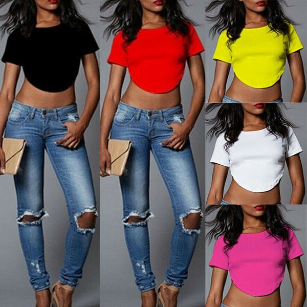 2019 women short sleeve summer camisole casual vest crop shirt backles, White;red
2019 women short sleeve summer camisole casual vest crop shirt backles, White;red