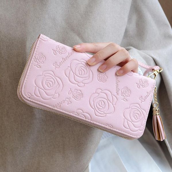 wholesale women handbag new embossed leather long wallet small fresh flowers women coin purse multifunctional leather mobile phone bag, Red;black
wholesale women handbag new embossed leather long wallet small fresh flowers women coin purse multifunctional leather mobile phone bag, Red;black