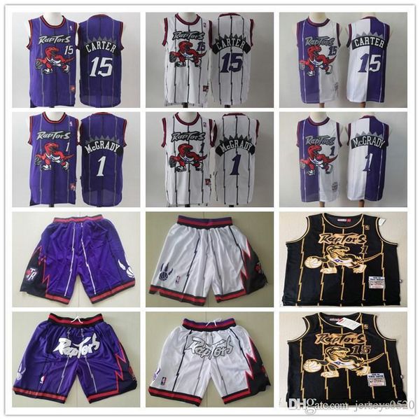 mens toronto raptors throwback jerseys vince 15 carter tracy 1 mcgrady basketball shorts basketball jersey purple white black gold, Black;red
mens toronto raptors throwback jerseys vince 15 carter tracy 1 mcgrady basketball shorts basketball jersey purple white black gold, Black;red