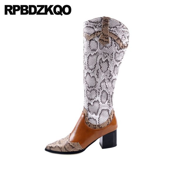 shoes women long snake snakeskin pointed toe chunky 12 44 tall fashion big size 13 45 knee high brown trend boots, Black
shoes women long snake snakeskin pointed toe chunky 12 44 tall fashion big size 13 45 knee high brown trend boots, Black