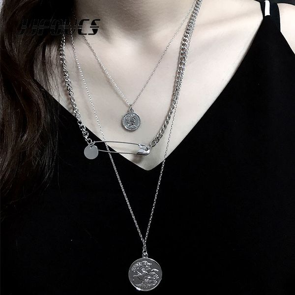 jjfoucs 2019 trendy multiple layer link chian necklace women charm vintage metal silver coin long statement necklace accessories
jjfoucs 2019 trendy multiple layer link chian necklace women charm vintage metal silver coin long statement necklace accessories