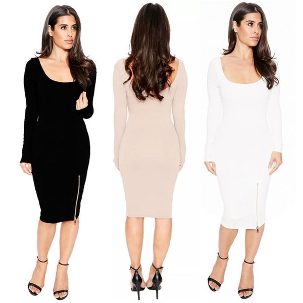 womens designer round neck low cut long sleeve dress summer8zaj, Black;gray
womens designer round neck low cut long sleeve dress summer8zaj, Black;gray